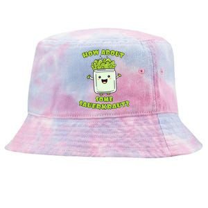 How About Some Sauerkraut Tie-Dyed Bucket Hat