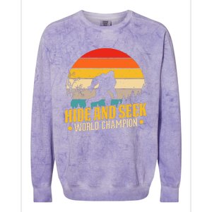 Hide And Seek World Champion Graphic Colorblast Crewneck Sweatshirt