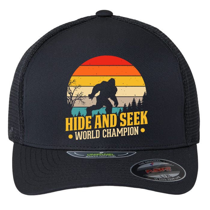 Hide And Seek World Champion Graphic Flexfit Unipanel Trucker Cap