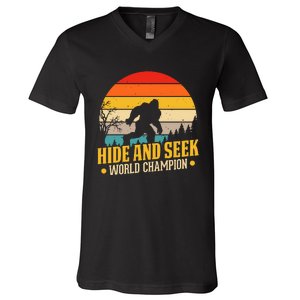 Hide And Seek World Champion Graphic V-Neck T-Shirt