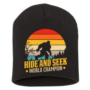 Hide And Seek World Champion Graphic Short Acrylic Beanie