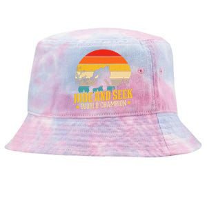 Hide And Seek World Champion Graphic Tie-Dyed Bucket Hat