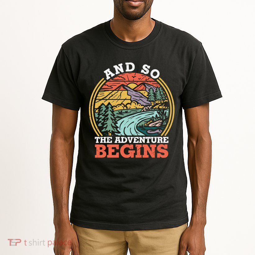 Humor And So The Adventure Begins Vintage Retro Tall T-Shirt