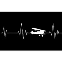 Heartbeat Airplane Single Engine EKG Aviator Flying Pilot Bumper Sticker