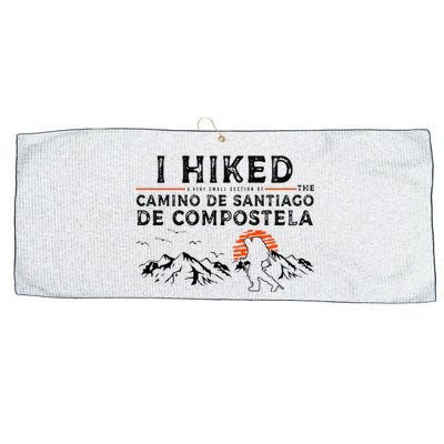 Hiked A Small Section Camino de Santiago de Compostela Large Microfiber Waffle Golf Towel