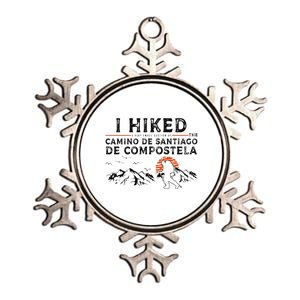 Hiked A Small Section Camino de Santiago de Compostela Metallic Star Ornament