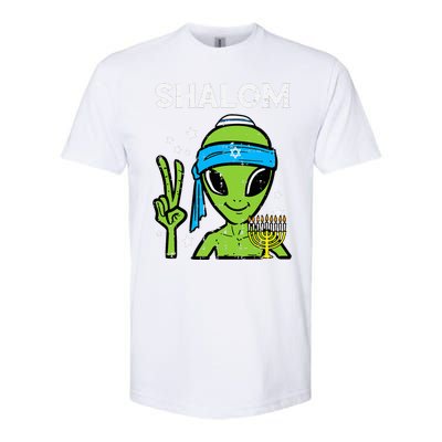 Hanukkah Alien Shalom Chanukah Jewish Space  Softstyle® CVC T-Shirt