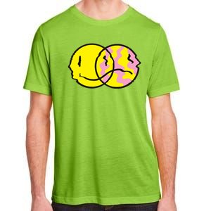 Happy And Sad Emoji Adult ChromaSoft Performance T-Shirt