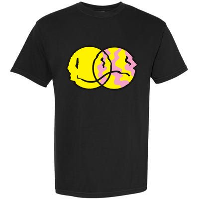 Happy And Sad Emoji Garment-Dyed Heavyweight T-Shirt