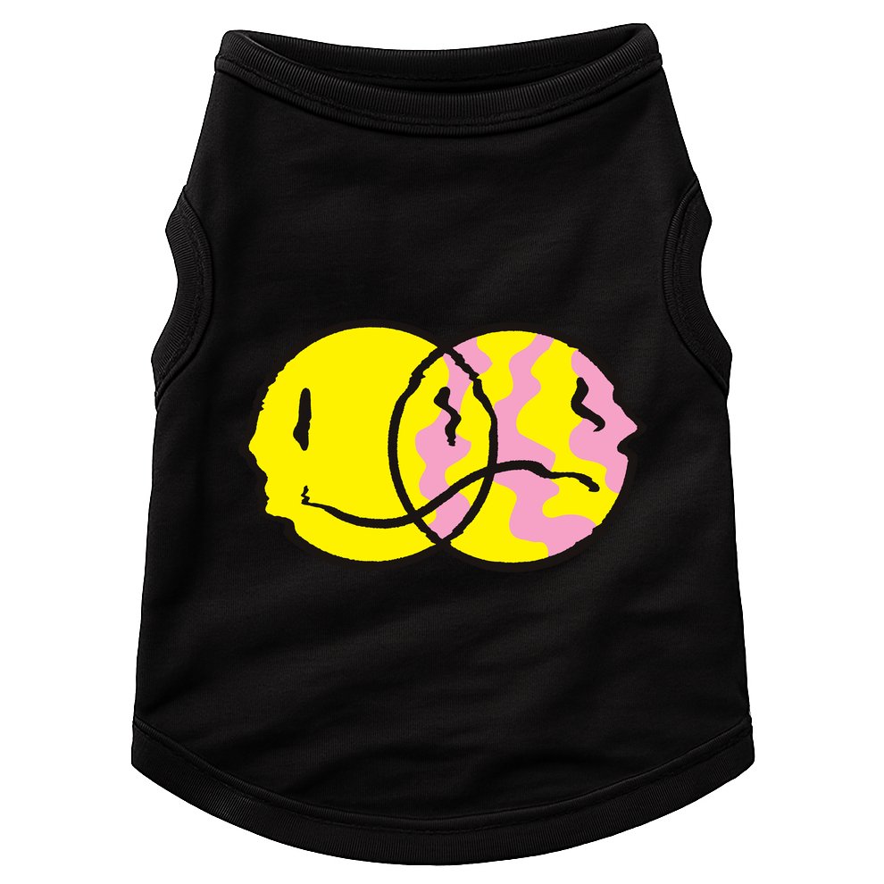 Happy And Sad Emoji Doggie Tank