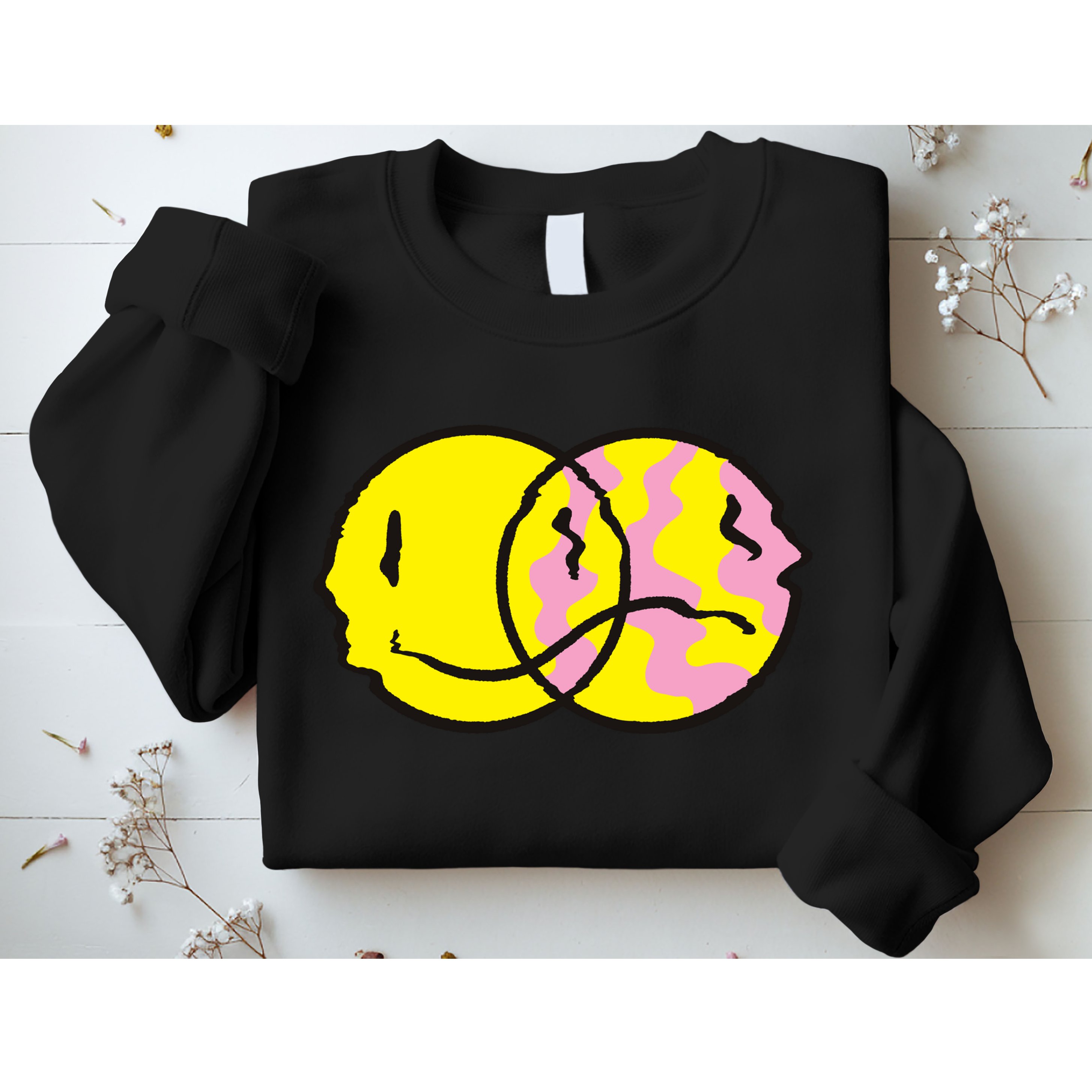 Happy And Sad Emoji Sweatshirt