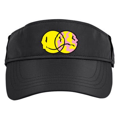 Happy And Sad Emoji Adult Drive Performance Visor