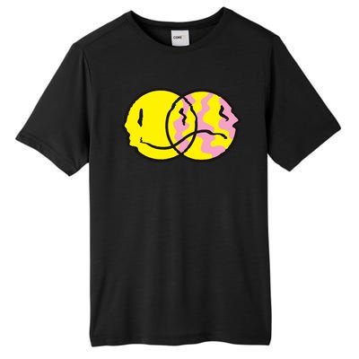 Happy And Sad Emoji Tall Fusion ChromaSoft Performance T-Shirt