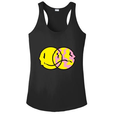 Happy And Sad Emoji Ladies PosiCharge Competitor Racerback Tank