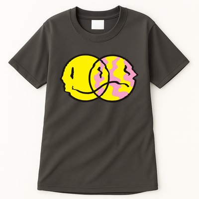 Happy And Sad Emoji Tall T-Shirt