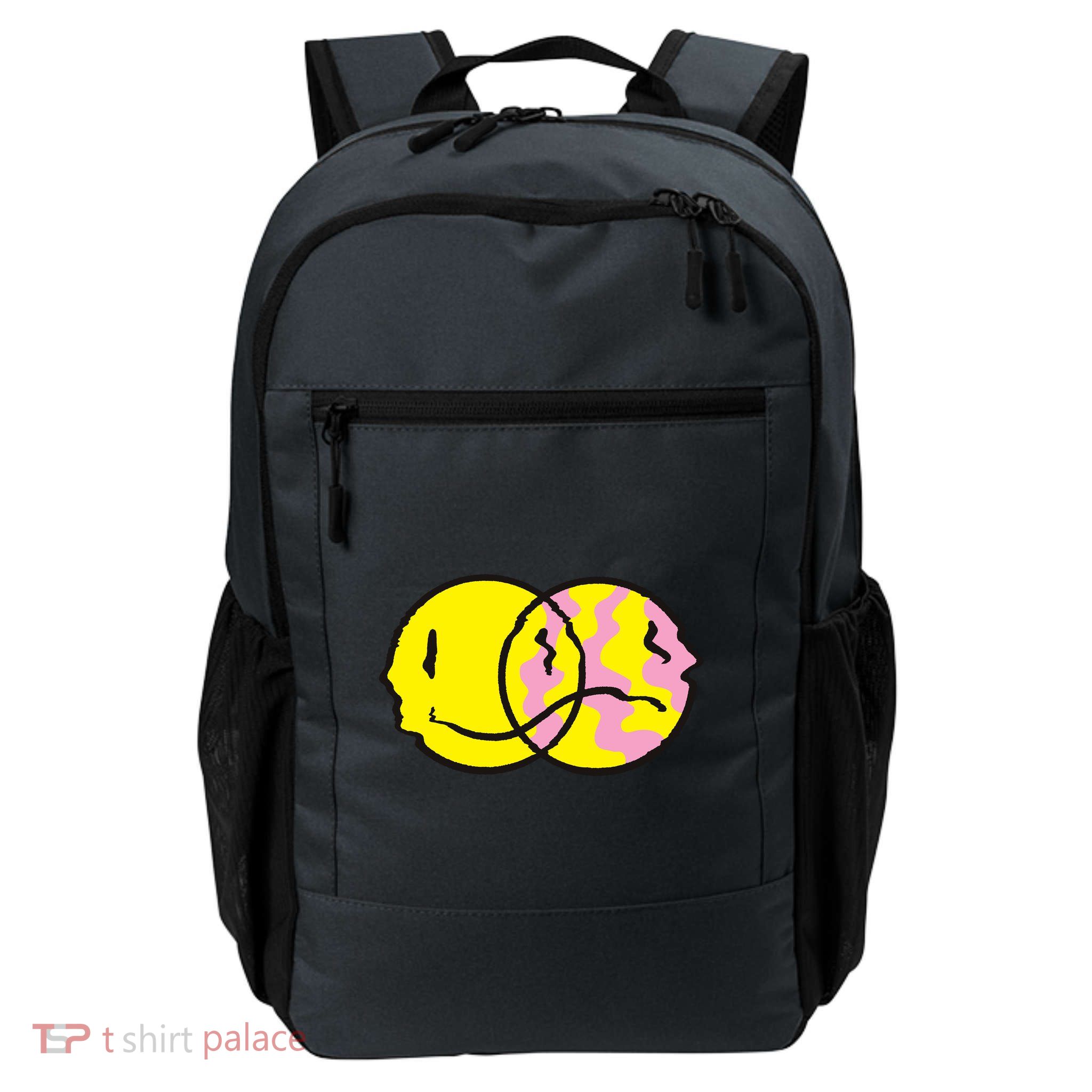 Happy And Sad Emoji Daily Commute Backpack