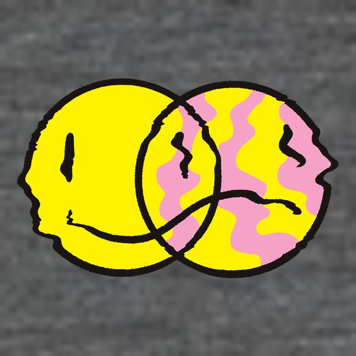 Happy And Sad Emoji Button