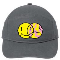 Happy And Sad Emoji 7-Panel Snapback Hat