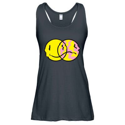 Happy And Sad Emoji Ladies Essential Flowy Tank