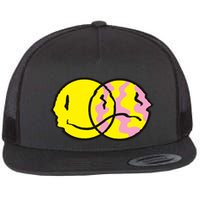 Happy And Sad Emoji Flatbill Hat