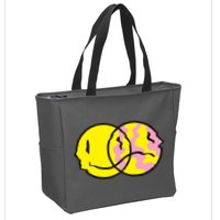 Happy And Sad Emoji Zip Tote Bag