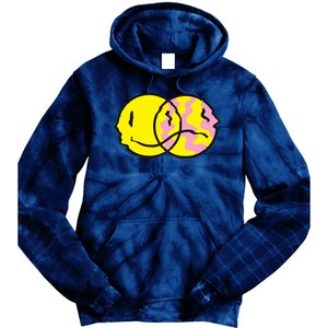 Happy And Sad Emoji Tie Dye Hoodie