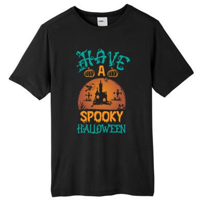 Have A Spooky Halloween Typography Lettering Tall Fusion ChromaSoft Performance T-Shirt