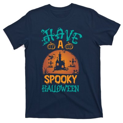 Have A Spooky Halloween Typography Lettering T-Shirt