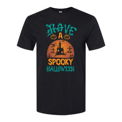 Have A Spooky Halloween Typography Lettering Softstyle® CVC T-Shirt