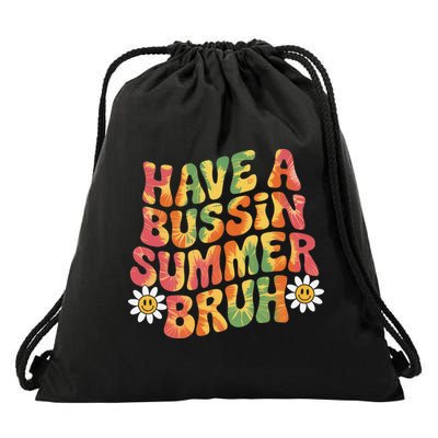 Have A Summer Bruh Funny Teacher Last Day Of School Drawstring Bag