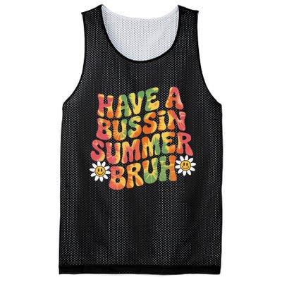 Have A Summer Bruh Funny Teacher Last Day Of School Mesh Reversible Basketball Jersey Tank