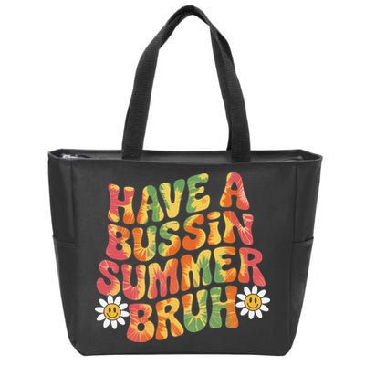 Have A Summer Bruh Funny Teacher Last Day Of School Zip Tote Bag