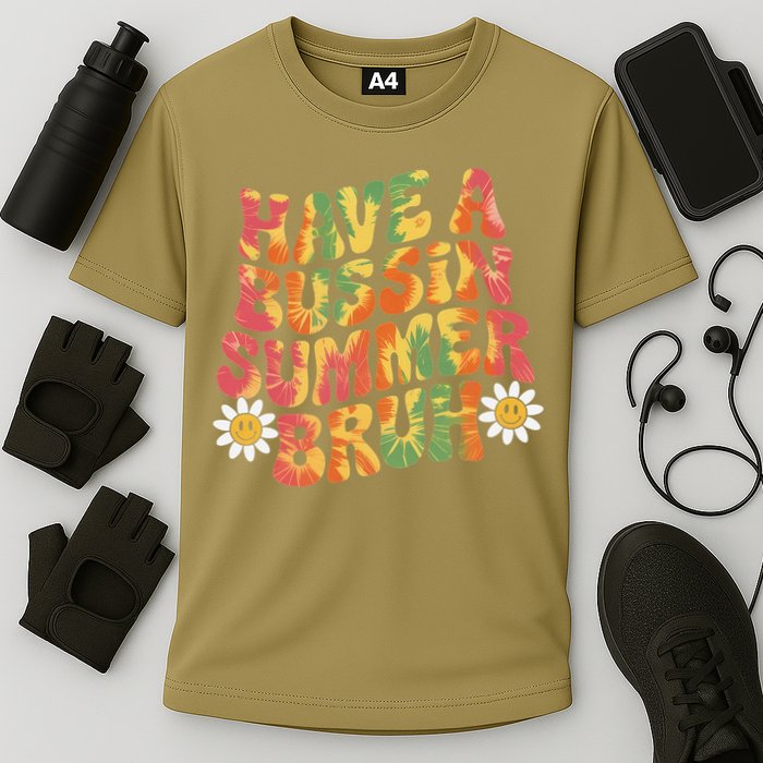 Have A Summer Bruh Funny Teacher Last Day Of School Performance Shirt