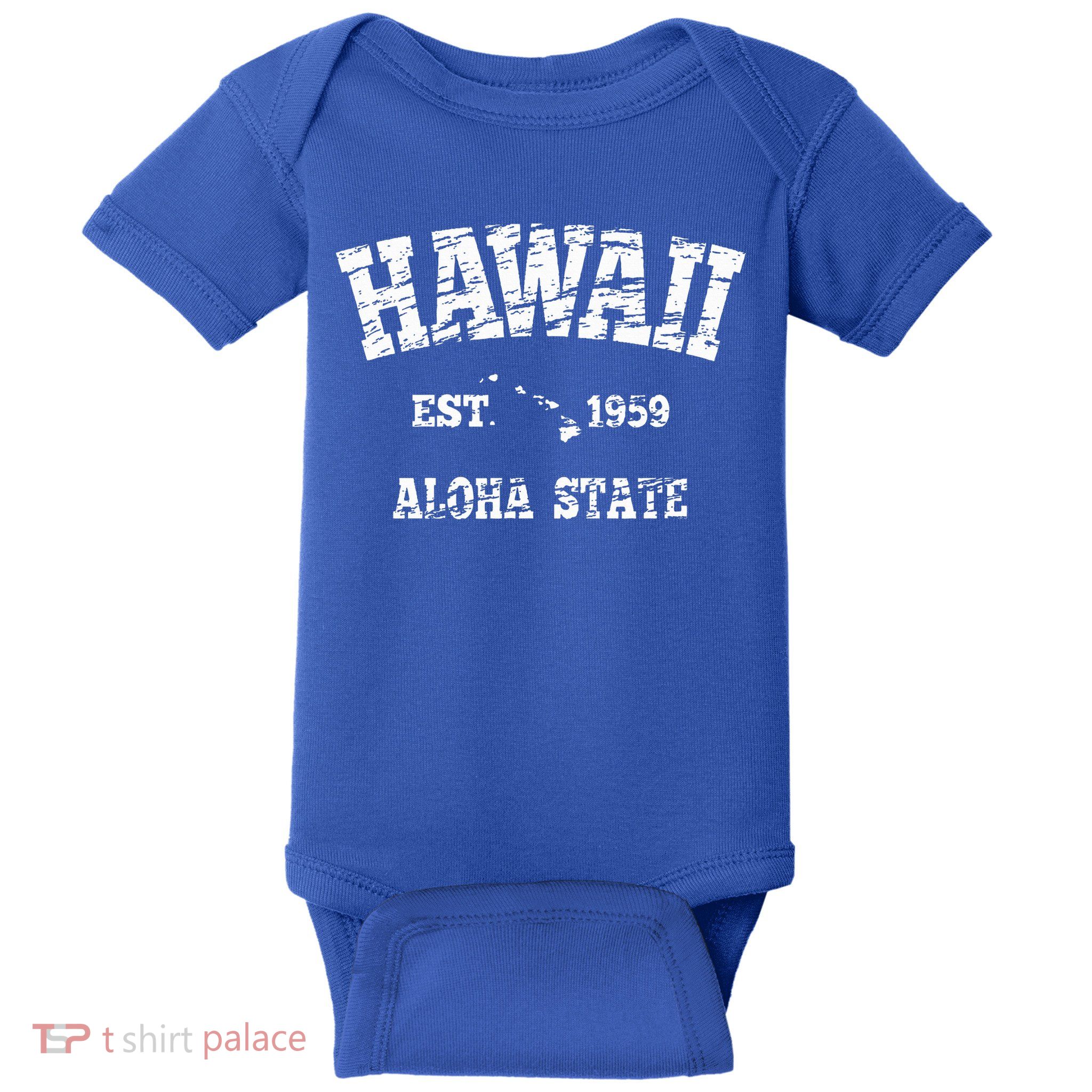 Hawaiian Aloha State Vintage Hawaiian Islands  Baby Bodysuit