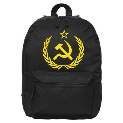 Hammer And Sickle Star Cccp Soviet Union Red 16 in Basic Backpack