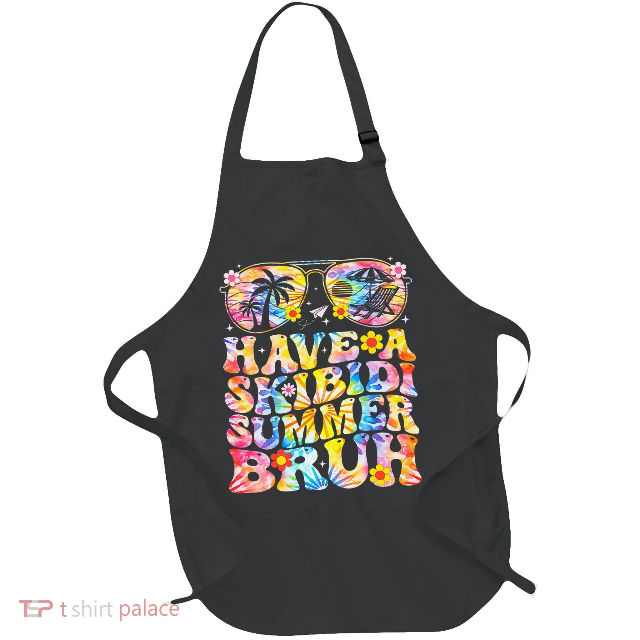 Have A Summer Bruh Teacher Last Day Of School Full-Length Apron With Pockets