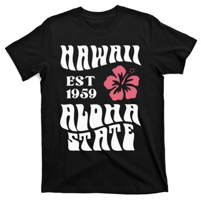 Hawaii Aloha State 1971 Aesthetic Beach Summer T-Shirt