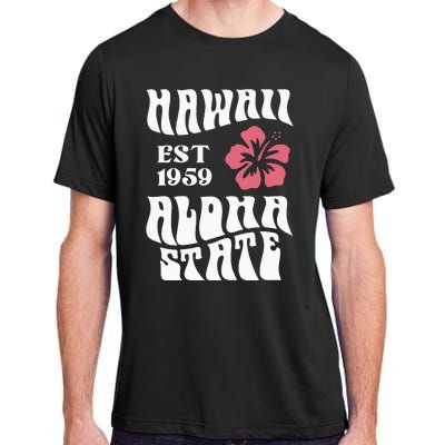 Hawaii Aloha State 1971 Aesthetic Beach Summer Adult ChromaSoft Performance T-Shirt