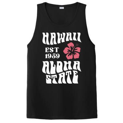 Hawaii Aloha State 1971 Aesthetic Beach Summer PosiCharge Competitor Tank