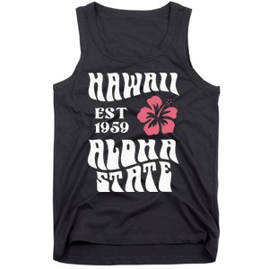 Hawaii Aloha State 1971 Aesthetic Beach Summer Tank Top