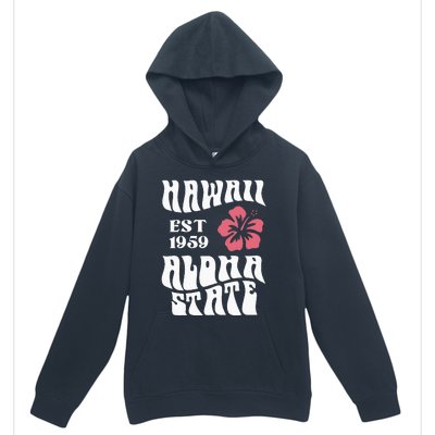 Hawaii Aloha State 1971 Aesthetic Beach Summer Urban Pullover Hoodie