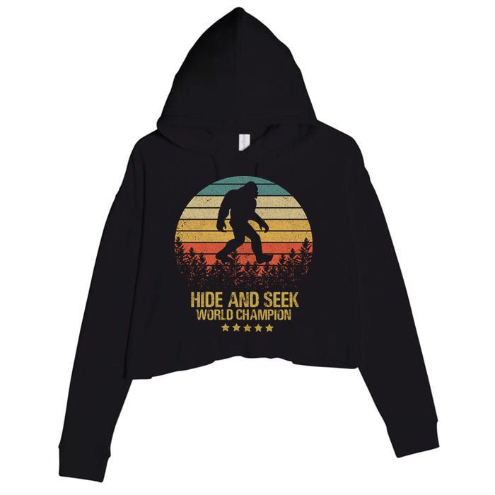 Hide And Seek World Champion Sasquatch Crop Fleece Hoodie