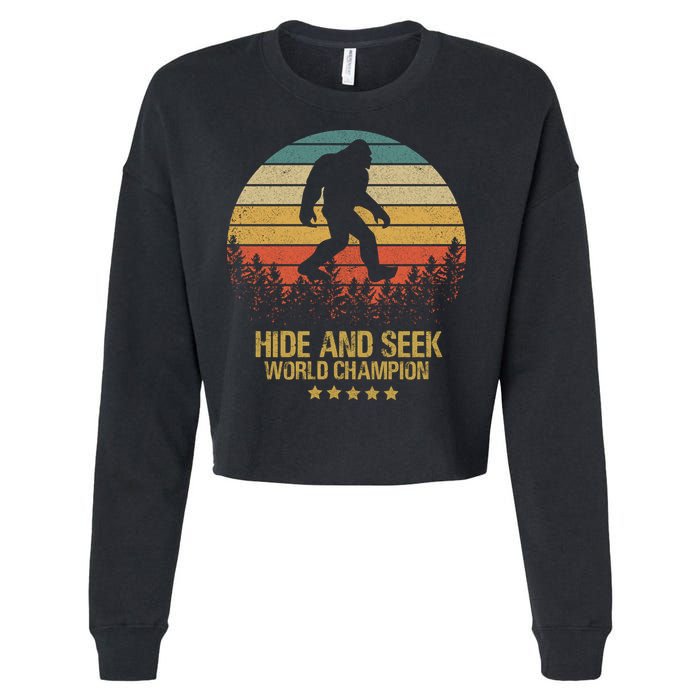 Hide And Seek World Champion Sasquatch Cropped Pullover Crew