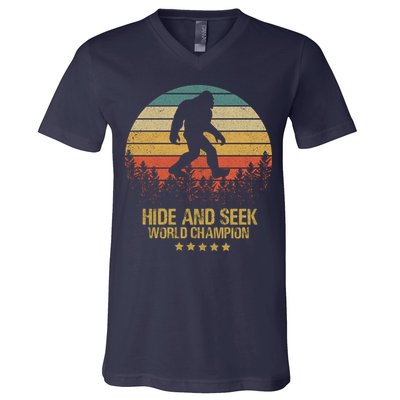 Hide And Seek World Champion Sasquatch V-Neck T-Shirt