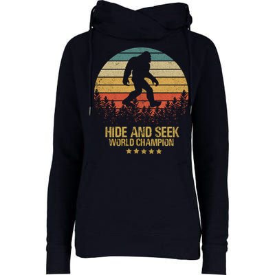 Hide And Seek World Champion Sasquatch Womens Funnel Neck Pullover Hood