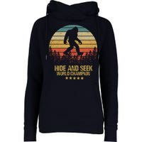 Hide And Seek World Champion Sasquatch Womens Funnel Neck Pullover Hood