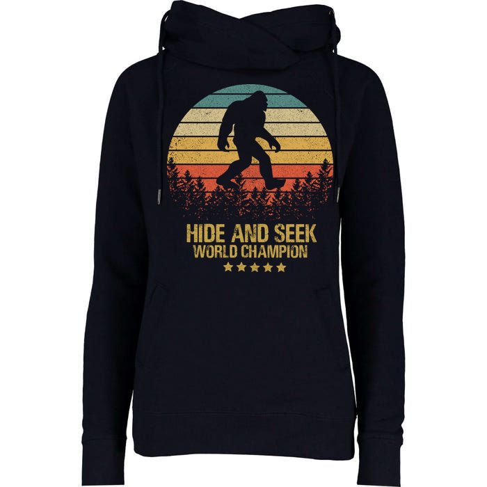 Hide And Seek World Champion Sasquatch Womens Funnel Neck Pullover Hood
