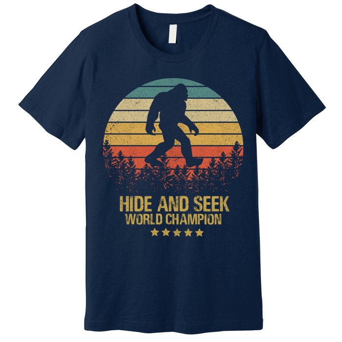 Hide And Seek World Champion Sasquatch Premium T-Shirt