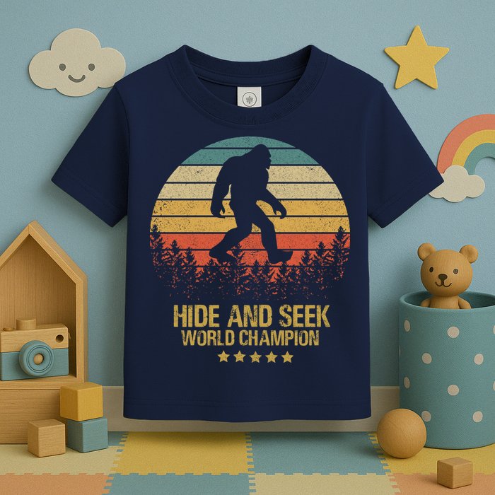 Hide And Seek World Champion Sasquatch Toddler T-Shirt