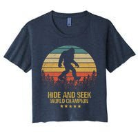 Hide And Seek World Champion Sasquatch Women's Crop Top Tee